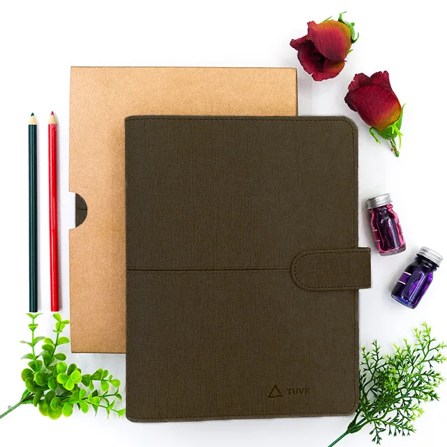 custom melon green binder portfolio notebook