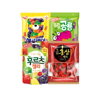 Korean sweet snacks food Confectionery fruits red ginseng flavor jelly