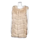 Ladies Waistcoats Wholesale Price Ladies Thick Faux Fox Fur Vest Women Winter Wear Waistcoats