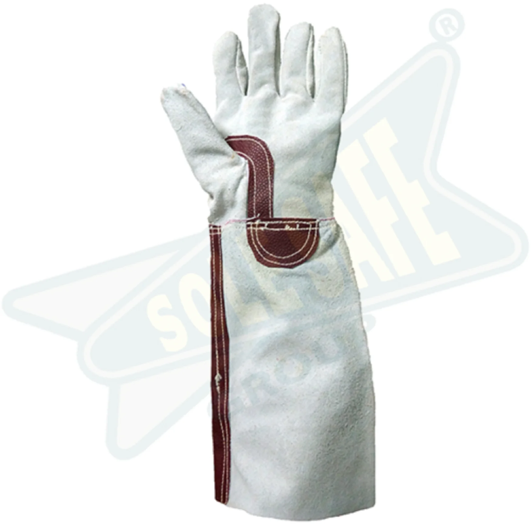 chrome leather hand gloves