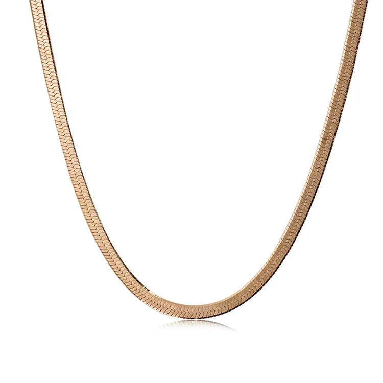 Buy 18k Gold Blade Chain Necklace 