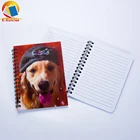 School Cartoon Lenticular Notebooks School Supplies 3D Lenticular Spiral Cartoon Exercise Custom Spiral Notebook