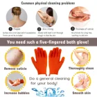 Skin Gloves Remove Dead Skin Deep Cleaning Plain Knitted Bath Gloves Exfoliating Shower Gloves