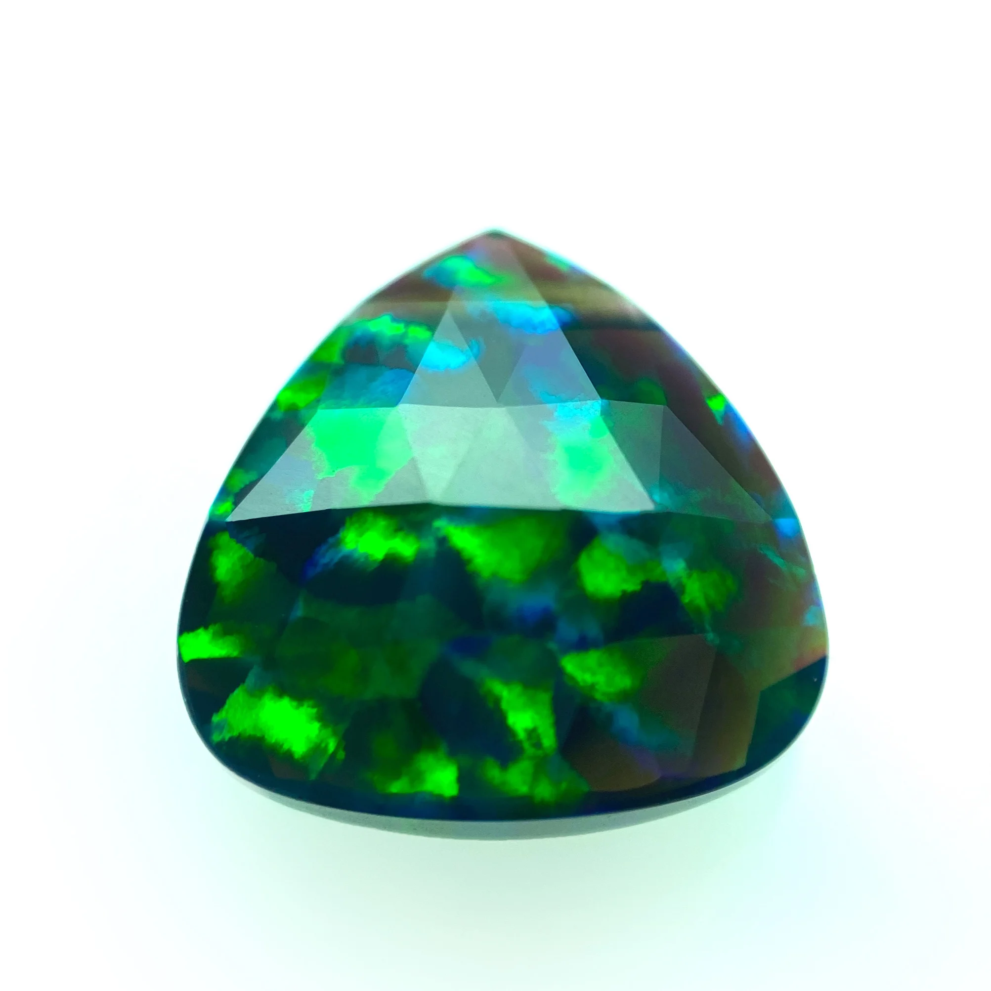 15x2 mm Excellent Quality Green Aura Opal Loose Cabochon Round Shape Loose Gemstone Top Grade Designer Green Fire Aura Opal Gemstone