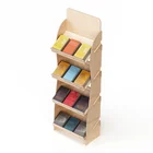 Italian Customized Wooden Interlocking Books Display Shelf for Publishing Supplies Store Books