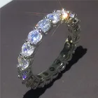 Zircon Ring Ring ROXI Full Diamond Square Zircon Ring Fashion Lady Diamond Wedding Ring Gift Jewelry