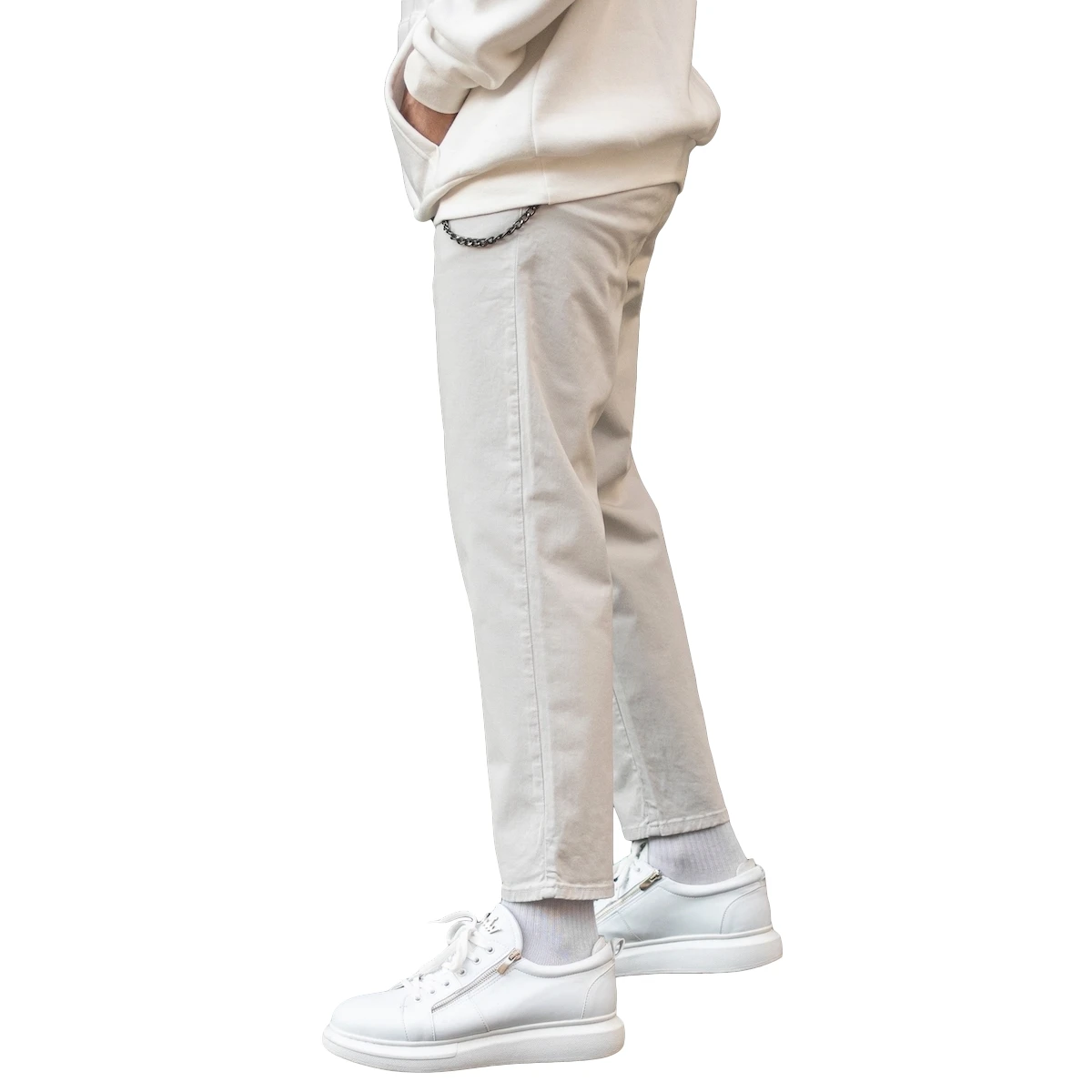 Cotton Oversize Boyfriend Basic Jeans 