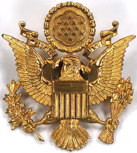 American Armee Kappe Abzeichen Us-Armee Gold Metall Pin Adler Wappen Abzeichen