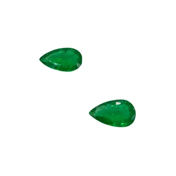 Attractive Hot Selling Emerald Pear Faceted Pair Gemstone Earring Jewellery Online Buy Now