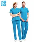 Uniform Factory Direct Selling Hospital Uniform V-neck Unisex Scrubs