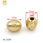 Gold Custom Logo Charms Beads For Jewelry And Bracelet