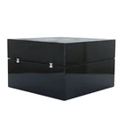 Watch Case Unique Black Customized Leather Watch Box Men Watch Packaging Display Case Box