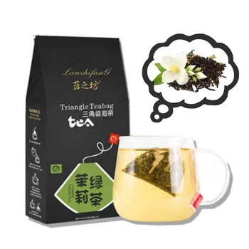 OEM organic customized jasmine green tea bag blended flavor loose dried leaf tea for healthy beauty