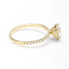 Ring Rings Engagement Ring Wedding 14k Gold 1 Carat Diamond Band Classic Engagement Wedding Ring Women