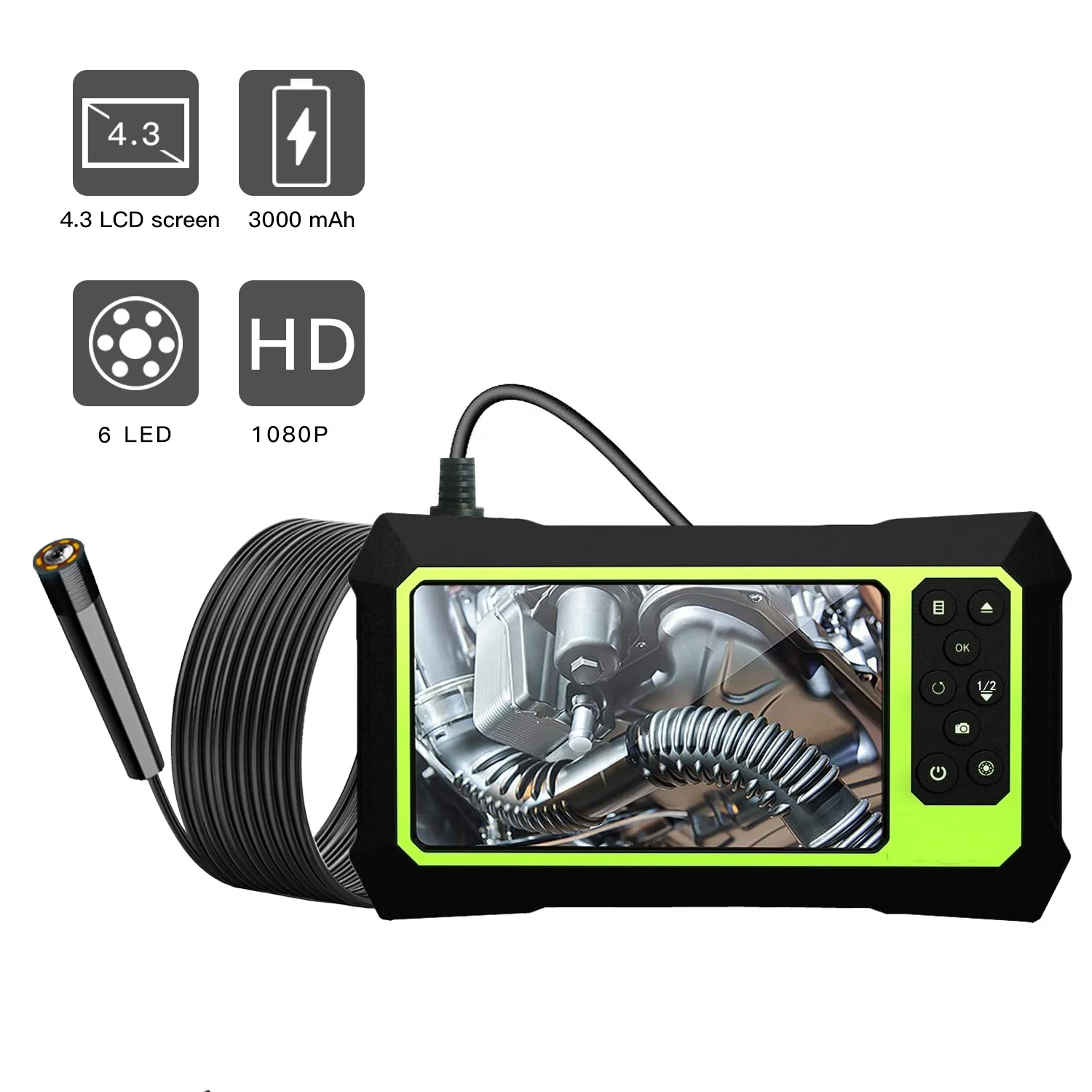 lcd screen handheld endoscope