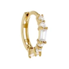 Micro Pave ROXI 925 Silver Micro Pave Cubic Zirconia Hoop Huggie Earrings 18k Gold For Women