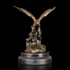 Eagle Modern Art Deco Marble Base Modern Home Bronze Eagle Wings Statue