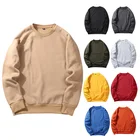 Plain Sweatshirt Womens Plain Crew Neck Sweatshirt Fleece Custom Premium Blanks Unisex Crewneck Sweatshirt For Printing
