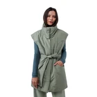 Wholesale Fashion Womens Vest with reliefs one size 42/44 pistachio hidden button closure to -5 degrees hot sell
