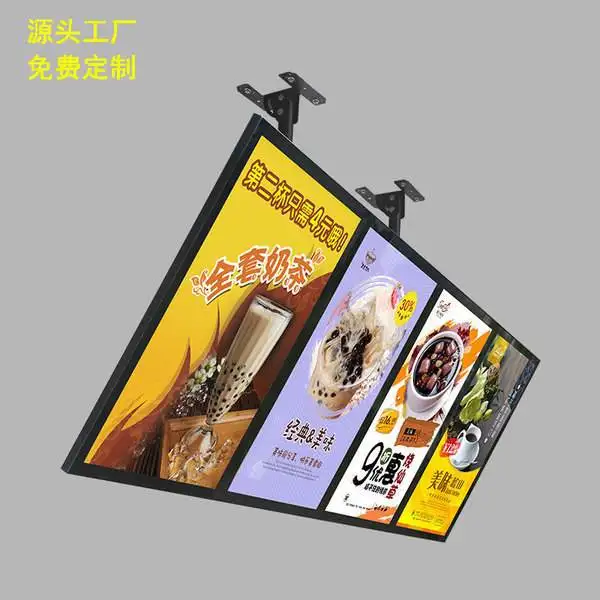 product tv led light box menu board black signs advertising outdoor thin posters display frame-8