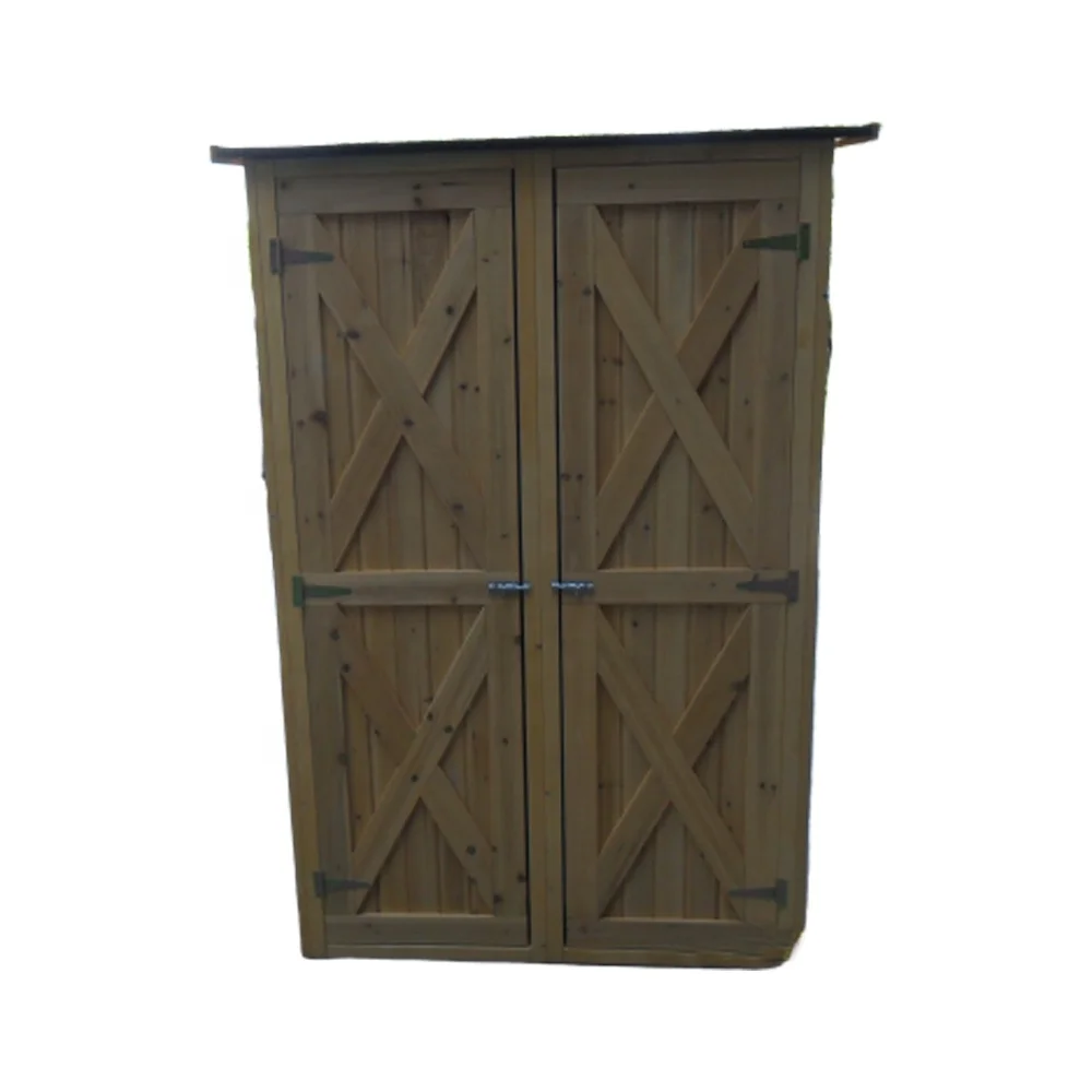 Wooden Garden Tool Shed with Door Storage Cupboard Lawn Mower Wood Cabinet 
