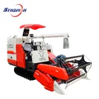 Wheat Harvester Rice Harvester Kubota Type 70HP YZAU DC70 Small Rice And Wheat Combine Harvester