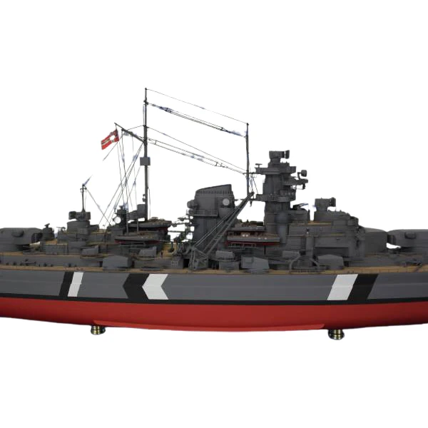 1/700 Scale German Bismarck Battleship Model Building Kits Kids Xmas Gift 