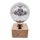 Battery Table Lamp Battery Wholesale Battery Glass Round Ball Desk Globe LED Table Lamp Home Ornament Bedroom Decor