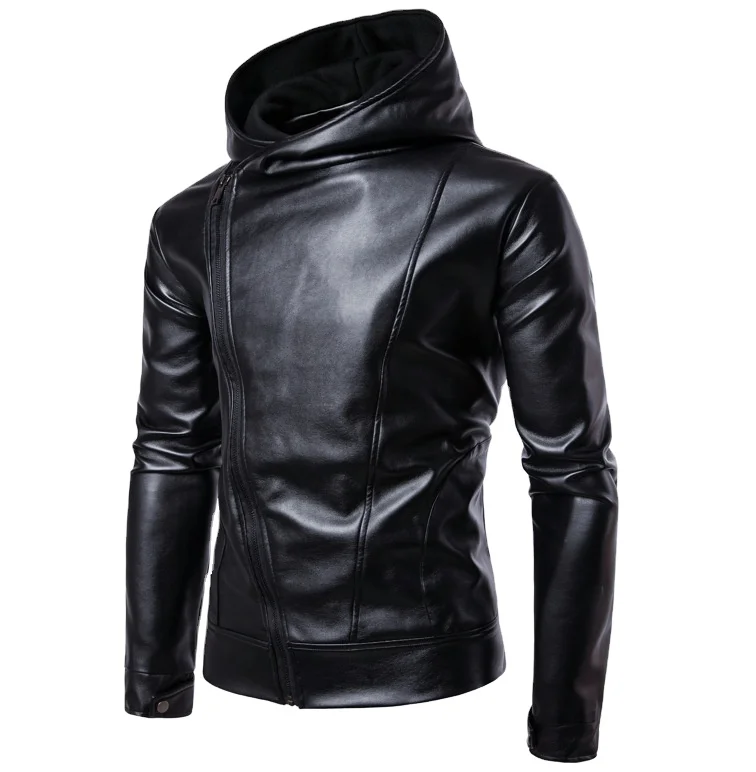 Leather Jackets Hoodie/leather Jacket 