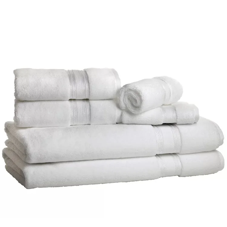100% cotton towel set white five star hotel bath towel