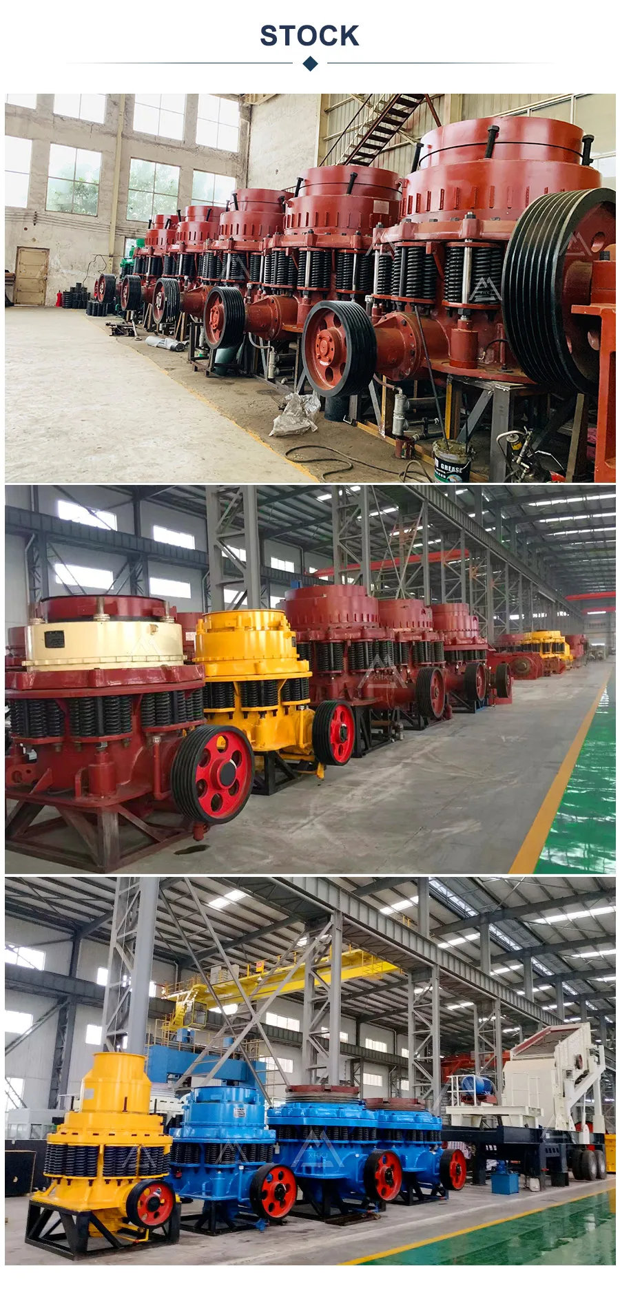 Zhongxin stone mining machinery cone crusher in factory