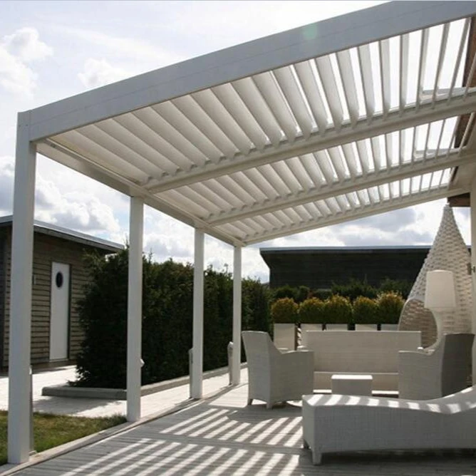 Aluminium Louver Pergola Motorized Pergola Louvers Buy Louvers Motorized Adjustable Aluminum Roof Pergola With Columns Design Modern Outdoor Aluminum Opening And Closing Patio Roof Pergola High Efficiency Waterproof Louvre Roof Pergola Roof Product On