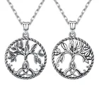 Jewelry Celtic Fashion Jewelry 925 Sterling Silver Celtic Family Tree Of Life Necklace For Women Girls