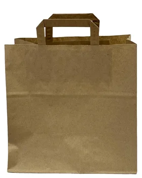 Brown or White Paper food Bags/paper shopping bag/Durable Kraft Paper Bags Accept print logo SOS BAGS WITHOUT HANDLE