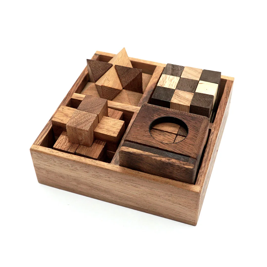Brain Teaser Interlocking Puzzle NEW 3D Wooden Game PUZZLE 12 PIECES
