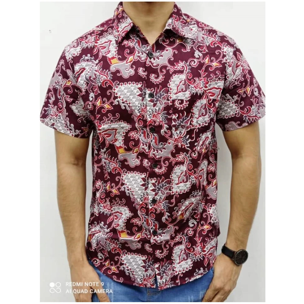 batik polo shirt