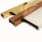 Trims For 304/316 Grade Stainless Steel U Shape Trims For Wall And Floor Border Tile Edge Trims For Free Sample