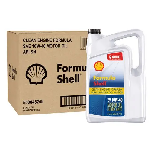 Formula Shell  Motor Oil Conventional  10W-40 - 5 Quarts( 4.73 Liters)   (Pack Of 3)