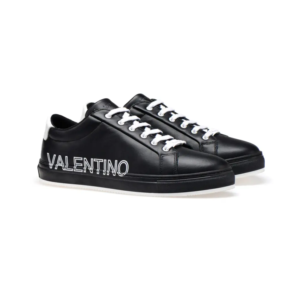 embargo Generator borst Original Valentino Shoes Smooth Black Leather Luxury Brand Men Sneakers  With Bicolor Sole And Valentino Printed Logo - Buy Lace Up Leather Shoes,Fashion  Styles Sneakers,Sneakers Valentino Product on Alibaba.com