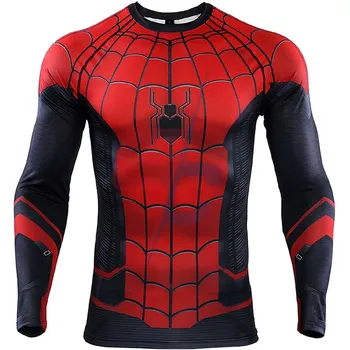 Spider Man Far from Home Men's Compression Shirt 3D Print T-Shirt | Custom printed OEM Wholesale Supplier