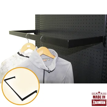 Industrial Rack Slot Wall Hunting T-shirt Hang Rail 900mm X 350mm Suit For Slatwall Pegboard