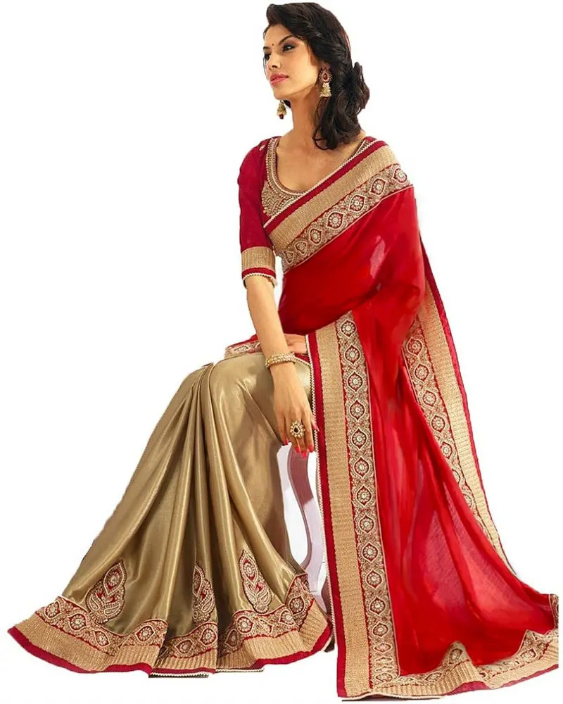 pakistani indian bollywood designer sari embroidery stone work FANCY silk saree 