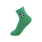 Premium class children socks with a ball made of high quality 100% combed cotton yarn cheap school socks