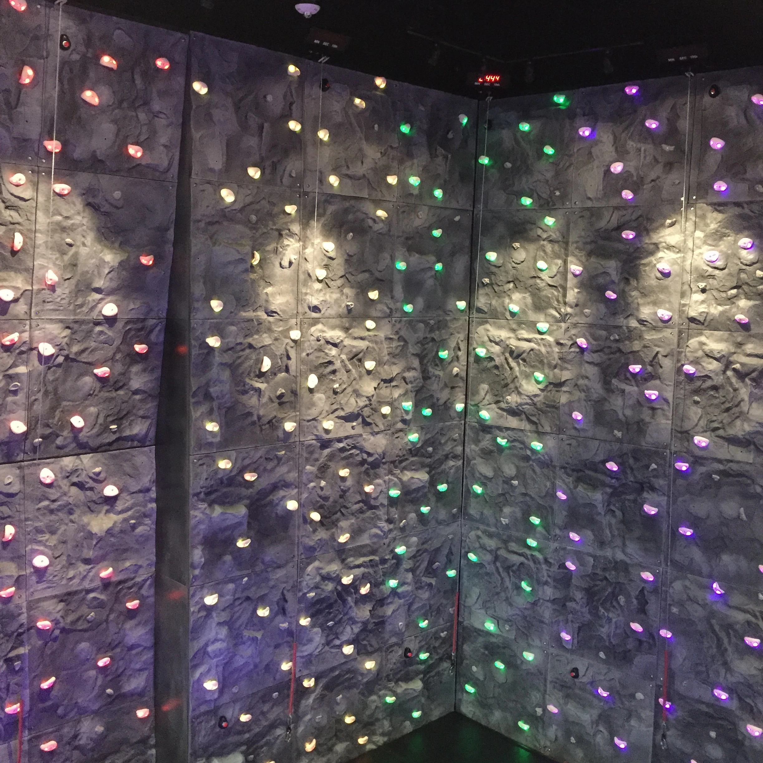 climbing wall lighting