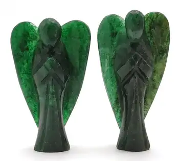 Best Selling Amazon Gemstone Angel I Dark Green Aventurine Orgonite Crystal Guardian Angel - EMF Protection Pocket Angel