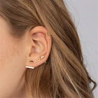 Clip On Earrings CANNER Women Jewelry Wholesale 925 Silver 18K Gold Plated Minimal Ear Cuffs Clip On Earrings