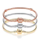 Sterling 925 Sterling Silver Bracelet Rose Gold Bracelet Wholesale Fit Rose Gold Bracelet