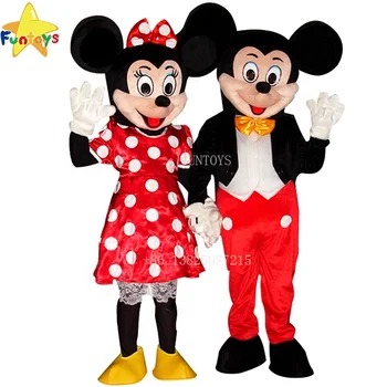 Funtoys mickey and minnie mascot costume cartoon cosplay for adult