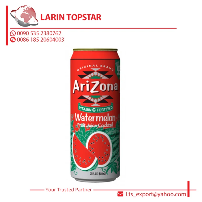 Arizona Watermelon Ice Tea Can Drink Fruit Juice 23oz 680ml View Arizona Ice Tea Arizona Product Details From Larin Topstar Gida Ithalat Ihracat Sanayi Ticaret Limited Sirketi On Alibaba Com
