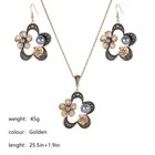Pearl Necklace Zinc Alloy Pearl Accessories Chains Women Flower Hawaiian Earrings Long Necklace For Women